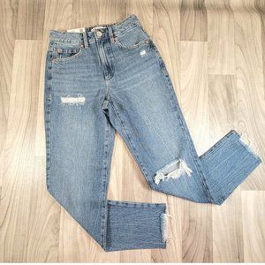 Garage Denim M OM Jeans Women's Size 0/24 Deconstructed Raw Hem NWT